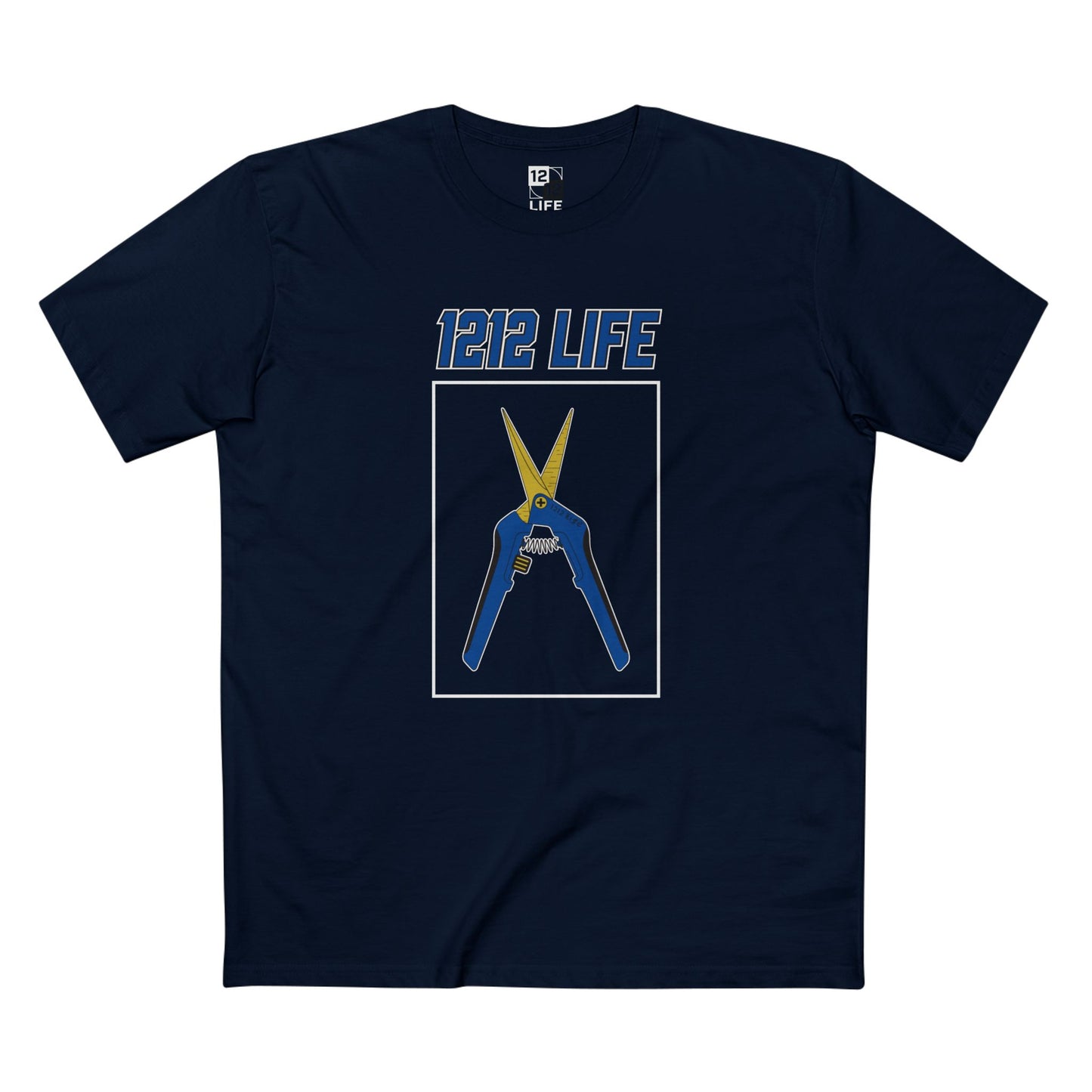 1212 LiFE Blue Trimming Scissors Tribute Tee