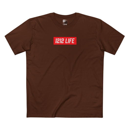 1212 LiFE Red Box Logo Tee