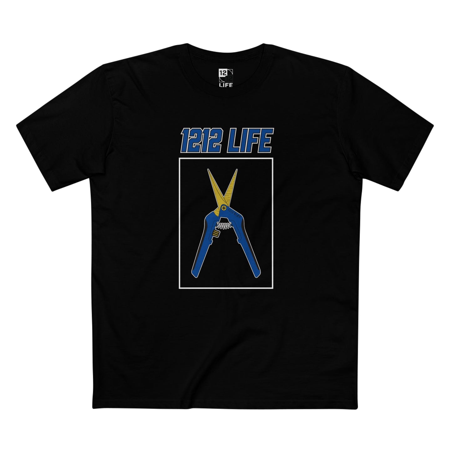 1212 LiFE Blue Trimming Scissors Tribute Tee