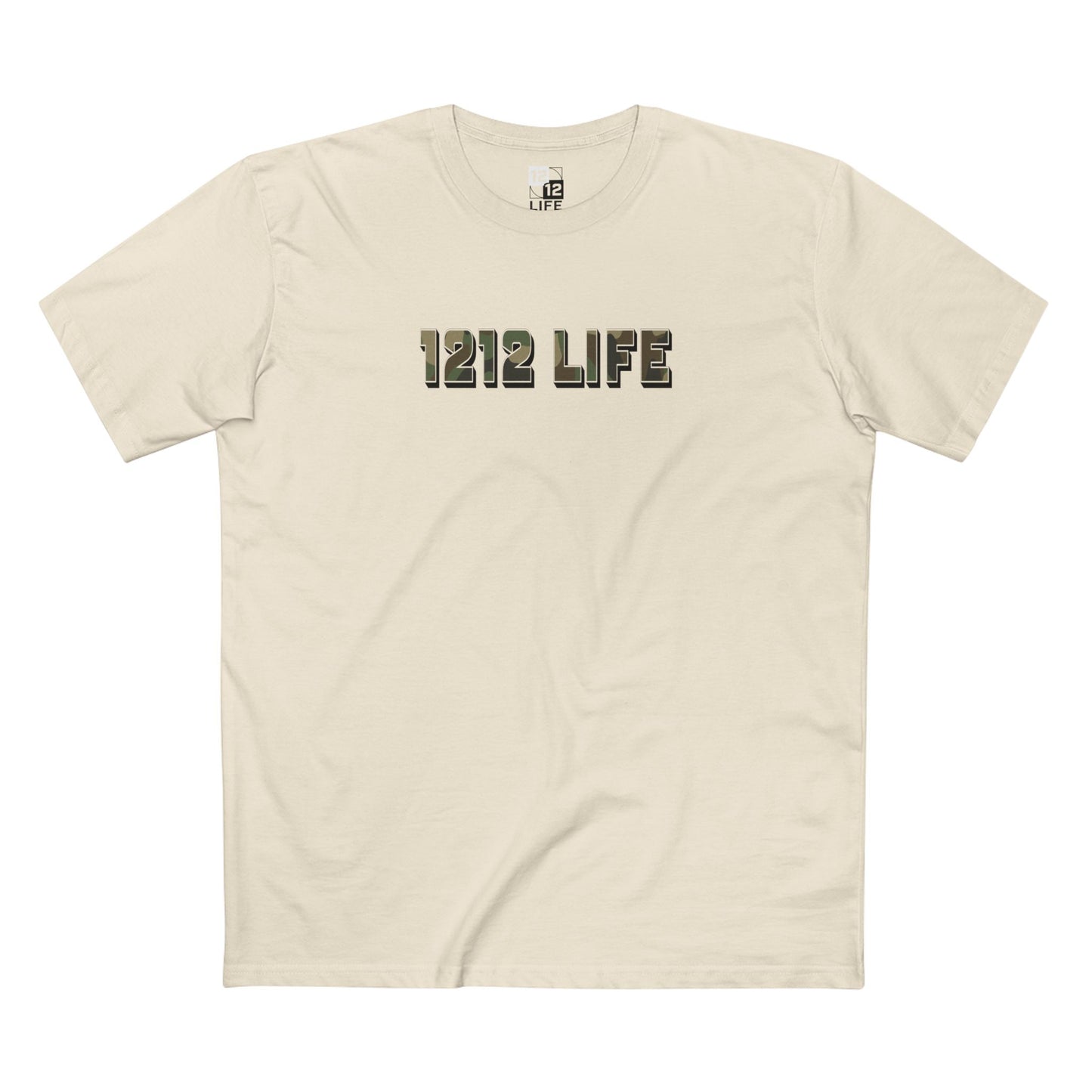 1212 LiFE LowKey Camo Logo Tee