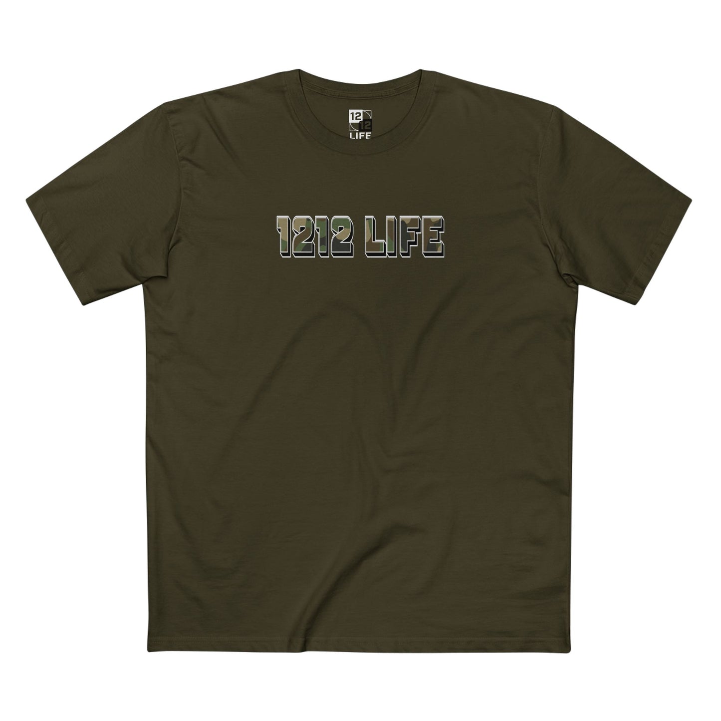 1212 LiFE LowKey Camo Logo Tee