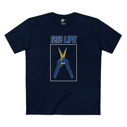 1212 LiFE Blue Trimming Scissors Tribute Tee