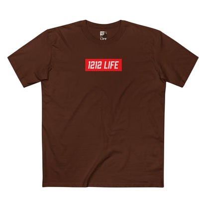 1212 LiFE Red Box Logo Tee