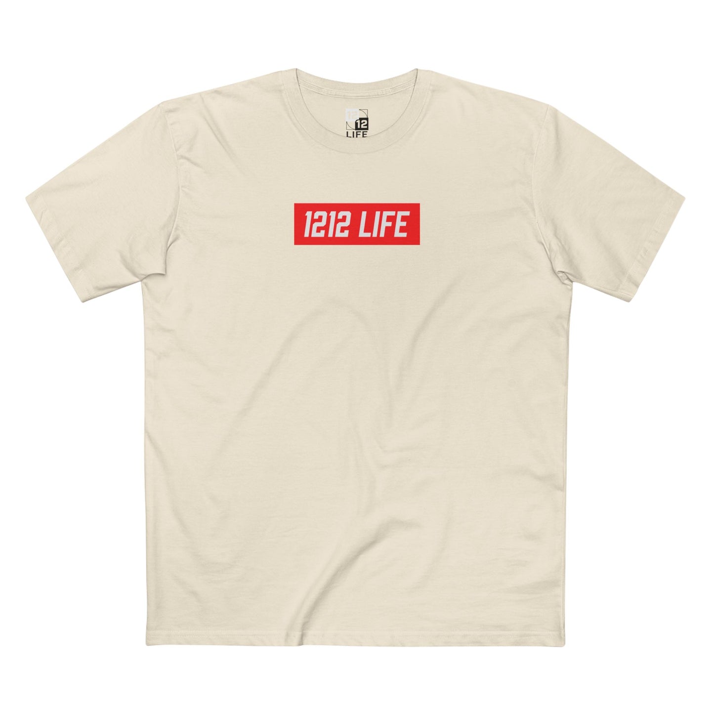1212 LiFE Red Box Logo Tee