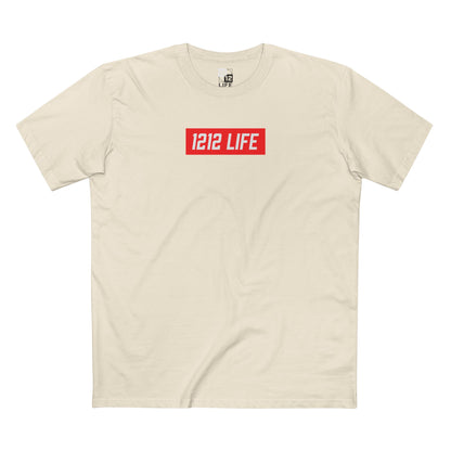 1212 LiFE Red Box Logo Tee