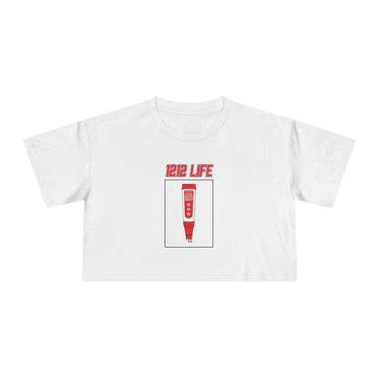 1212 LiFE Women's Red pH Pen Tribute Crop Top