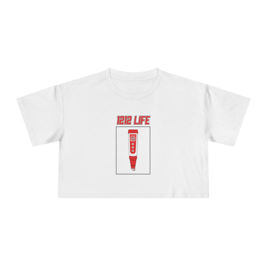 1212 LiFE Women's Red pH Pen Tribute Crop Top