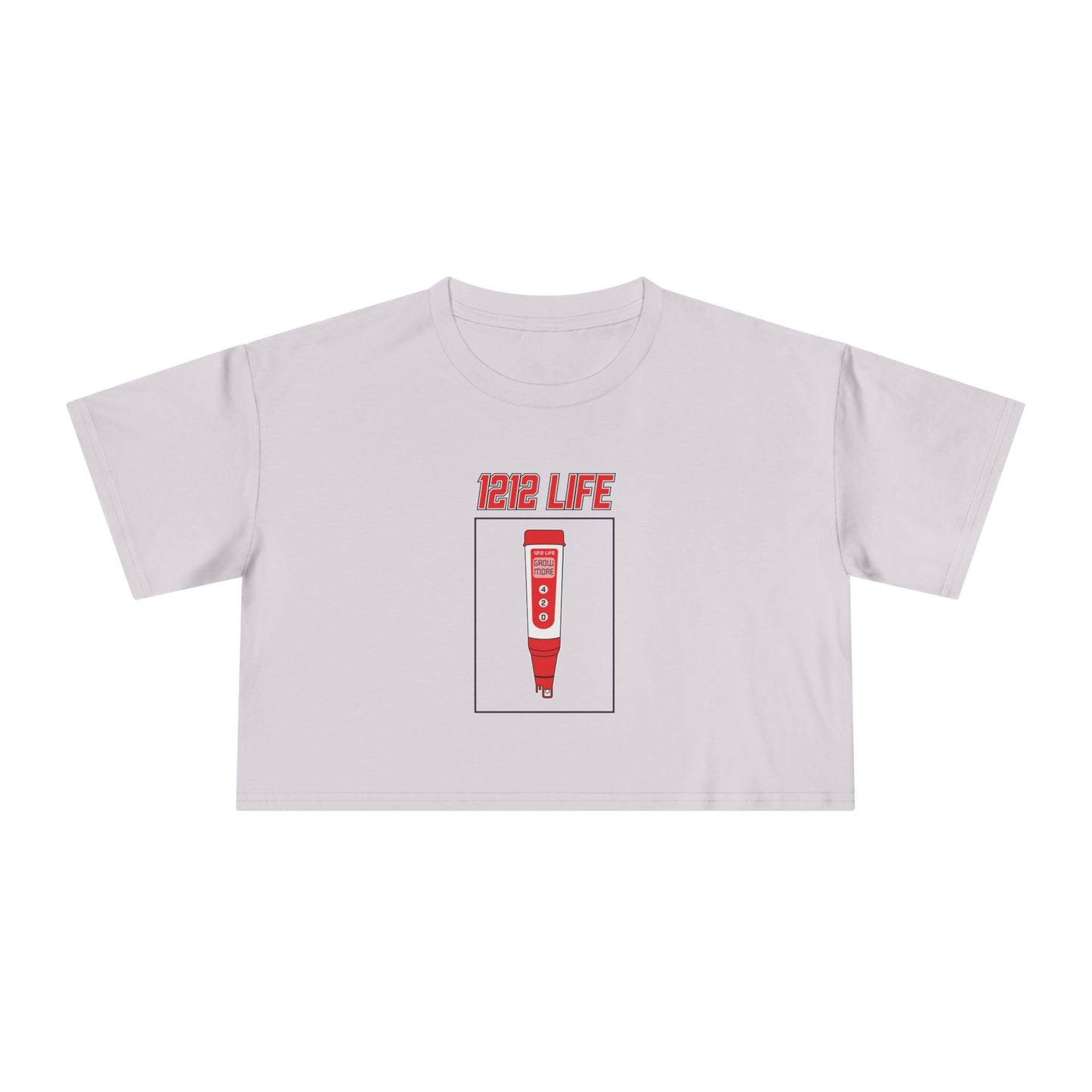 1212 LiFE Women's Red pH Pen Tribute Crop Top