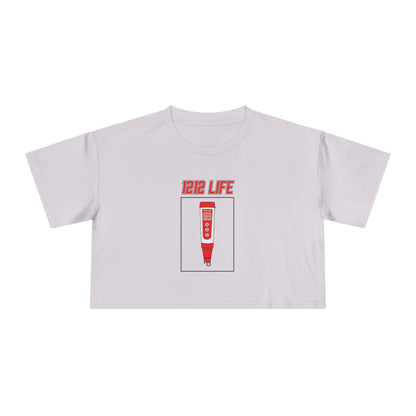 1212 LiFE Women's Red pH Pen Tribute Crop Top