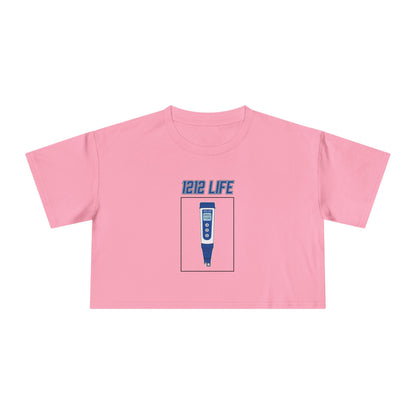 1212 LiFE Women's Blue pH Pen Tribute Crop Top