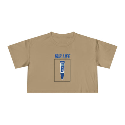 1212 LiFE Women's Blue pH Pen Tribute Crop Top