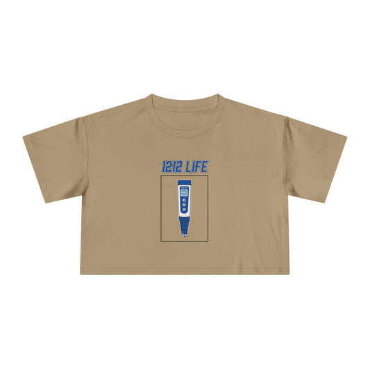 1212 LiFE Women's Blue pH Pen Tribute Crop Top