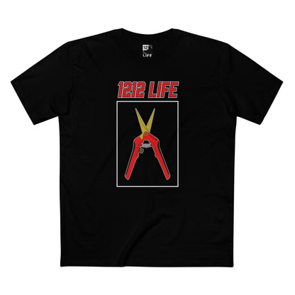 1212 LiFE Red Trimming Scissors Tribute Tee