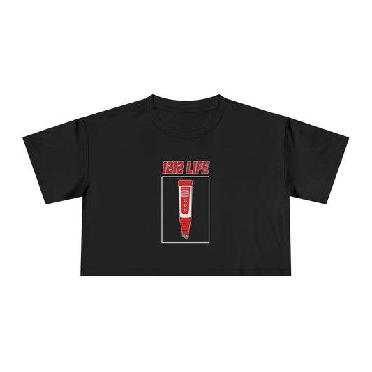 1212 LiFE Women's Red pH Pen Tribute Crop Top