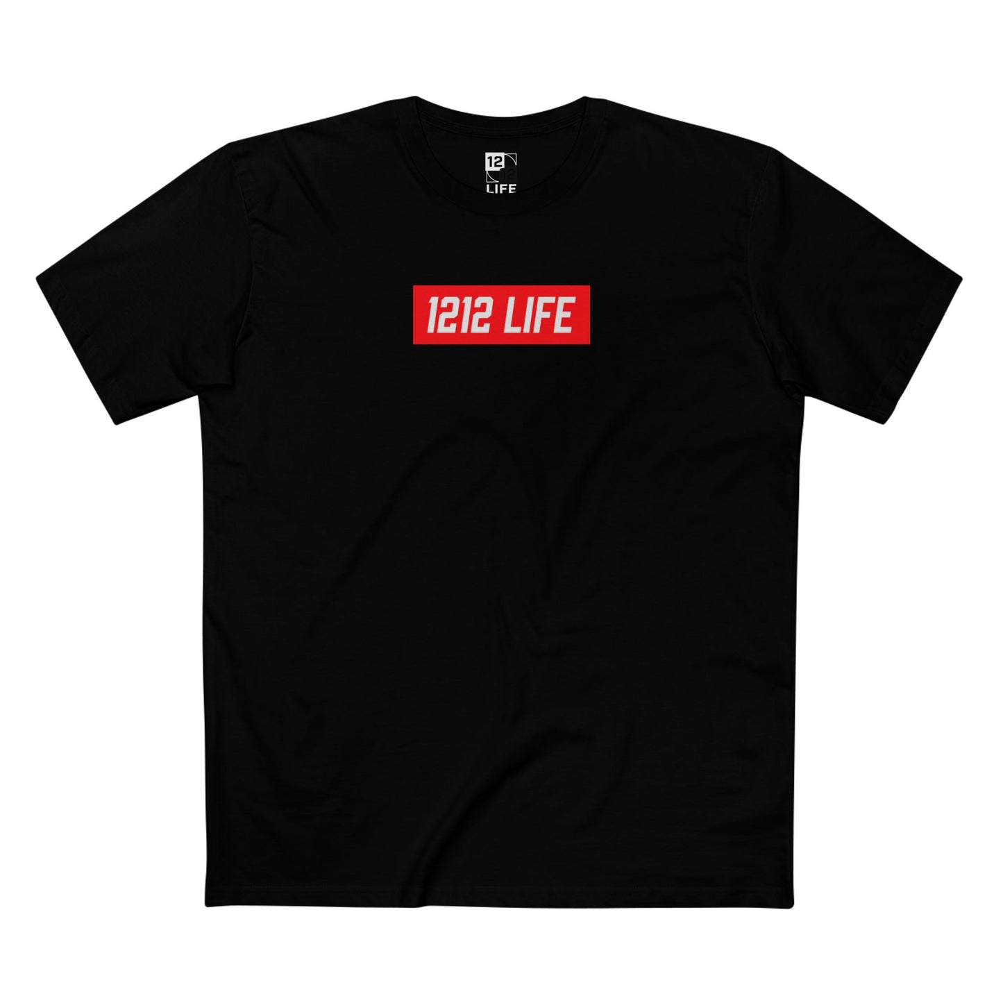 1212 LiFE Red Box Logo Tee