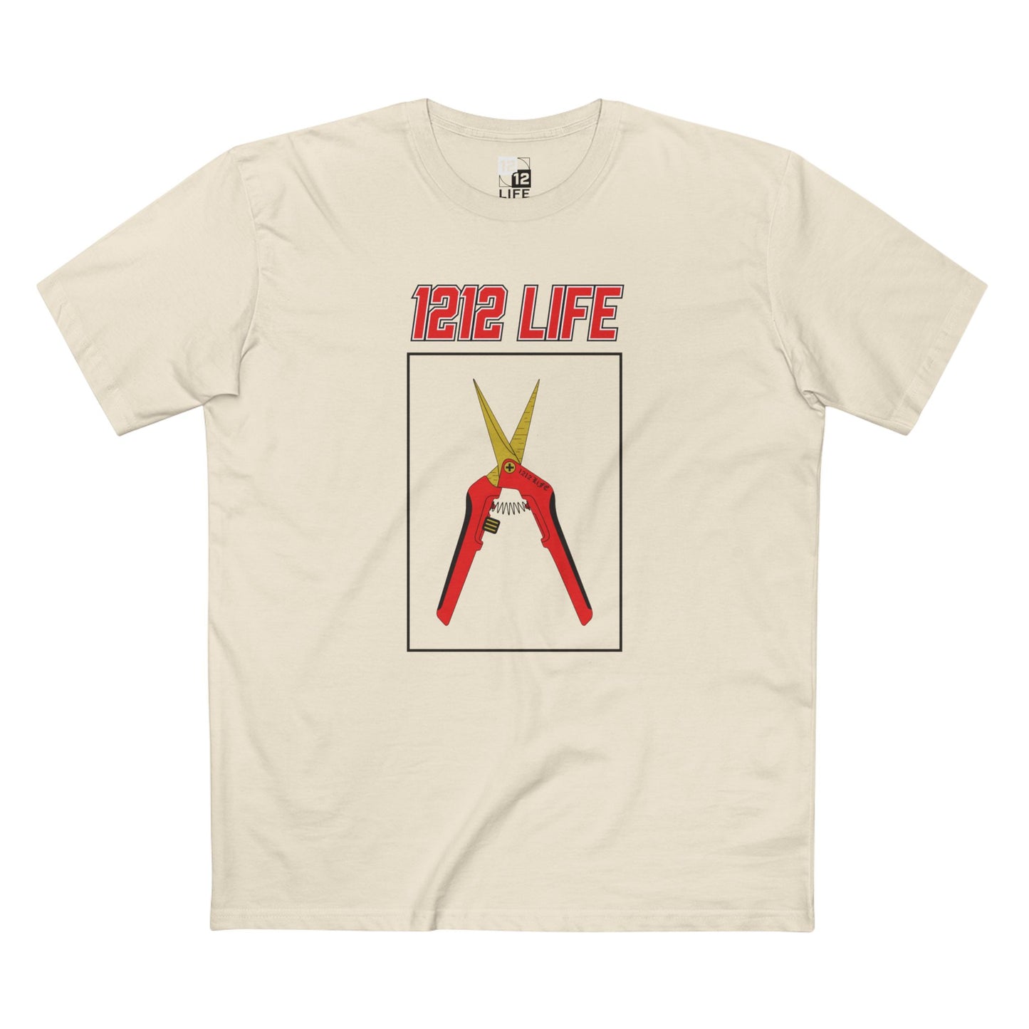 1212 LiFE Red Trimming Scissors Tribute Tee