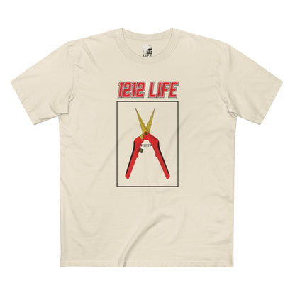 1212 LiFE Red Trimming Scissors Tribute Tee
