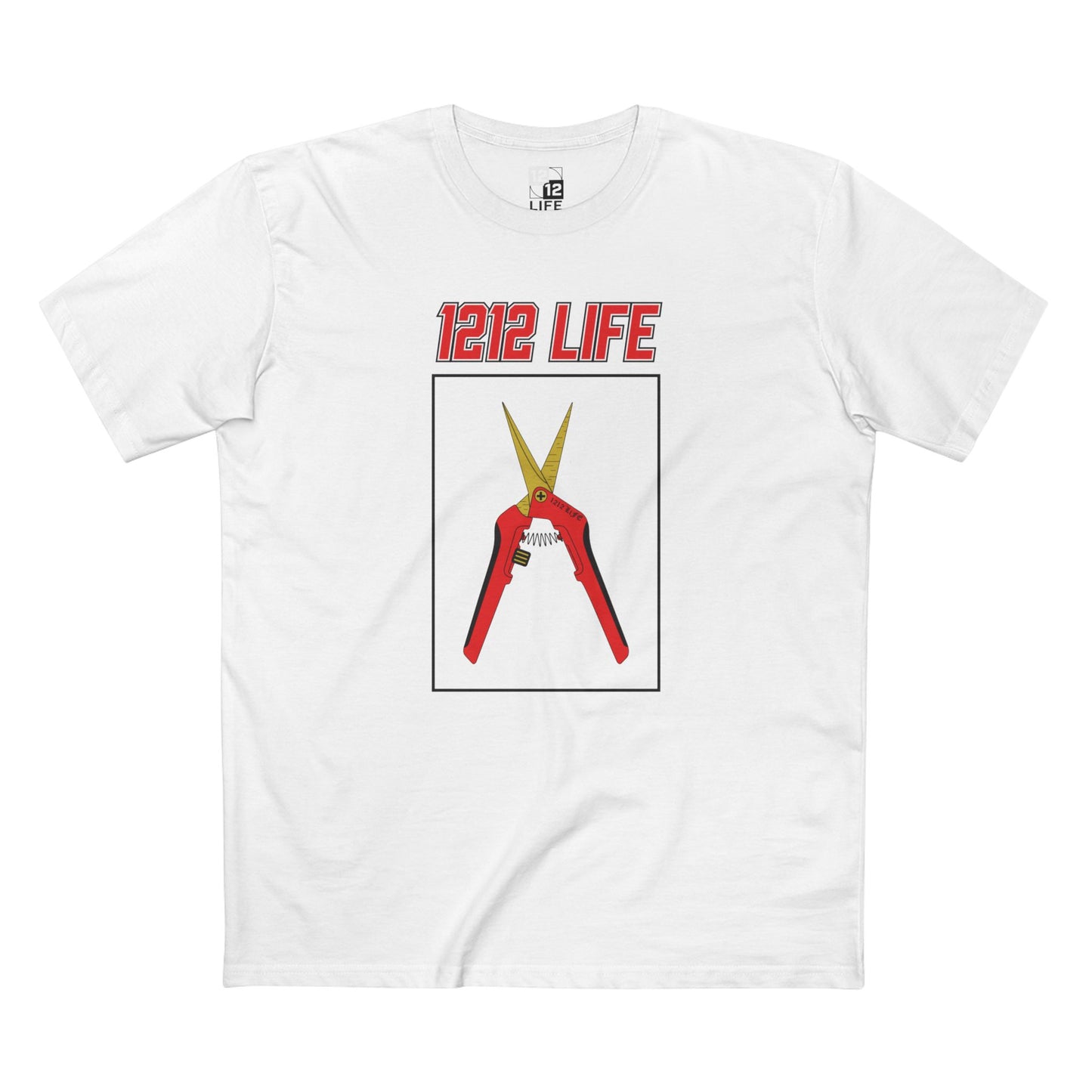 1212 LiFE Red Trimming Scissors Tribute Tee