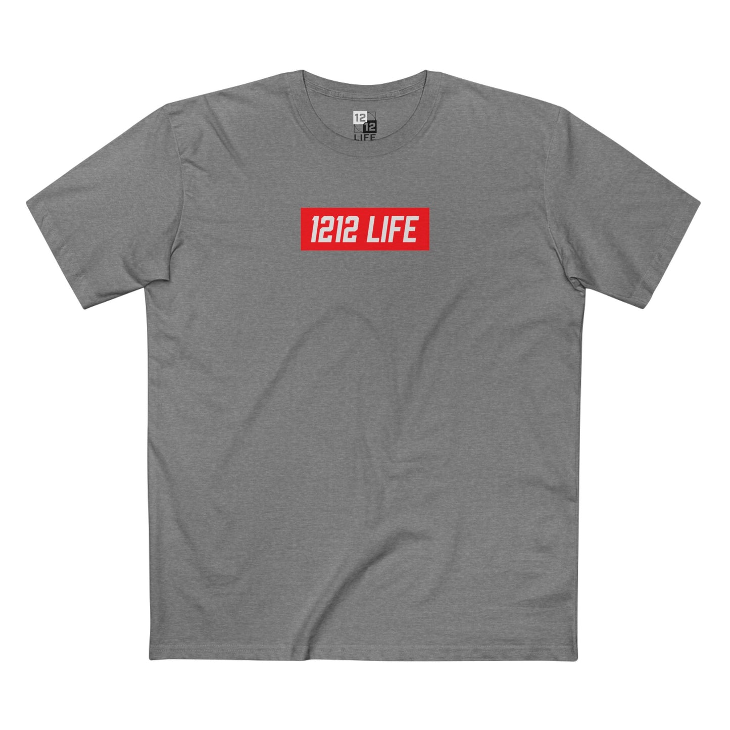 1212 LiFE Red Box Logo Tee