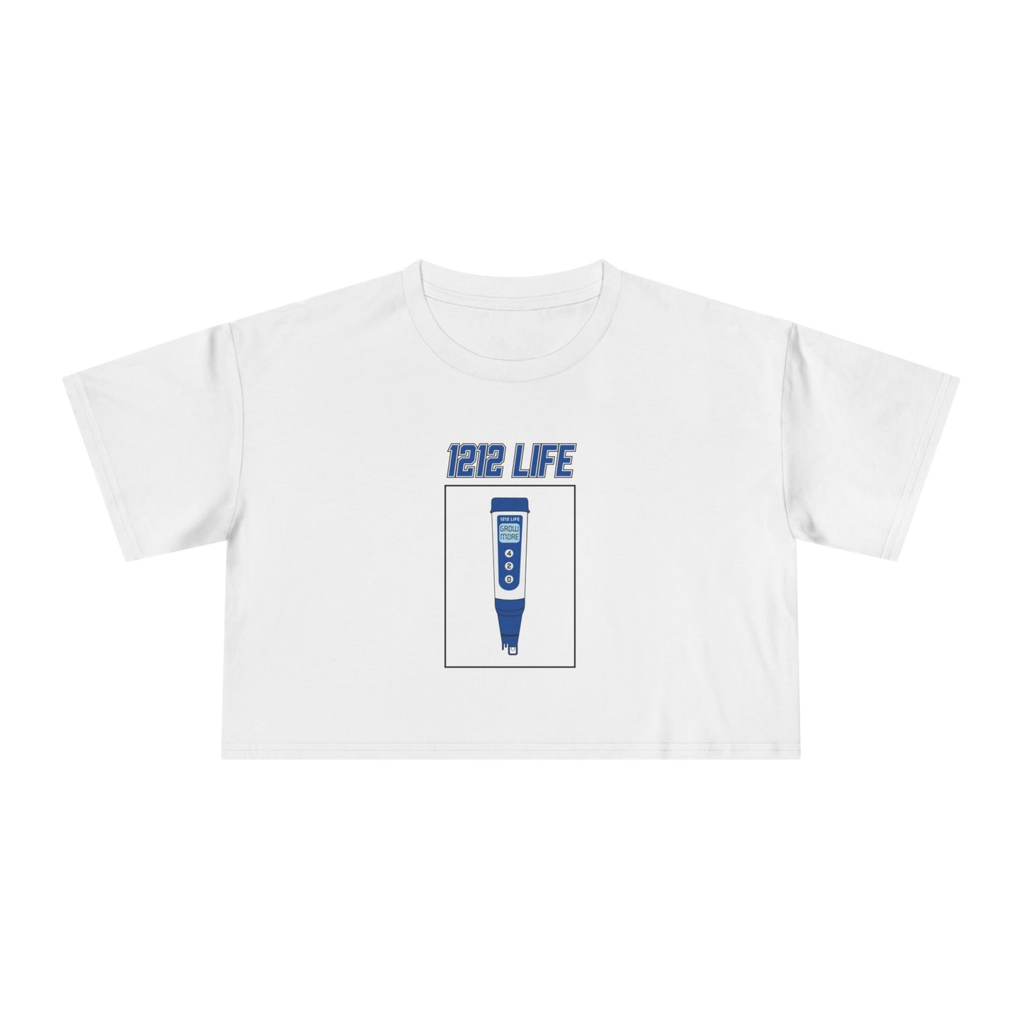 1212 LiFE Women's Blue pH Pen Tribute Crop Top