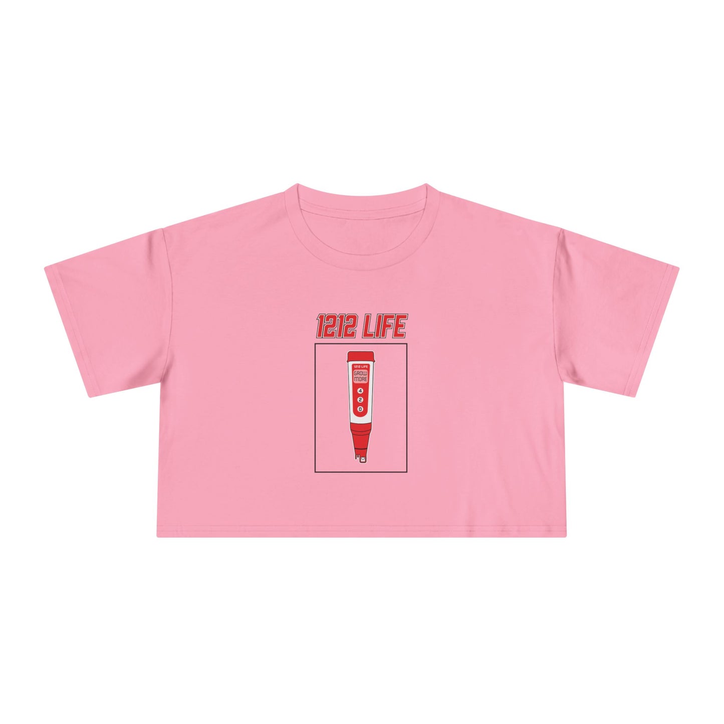1212 LiFE Women's Red pH Pen Tribute Crop Top