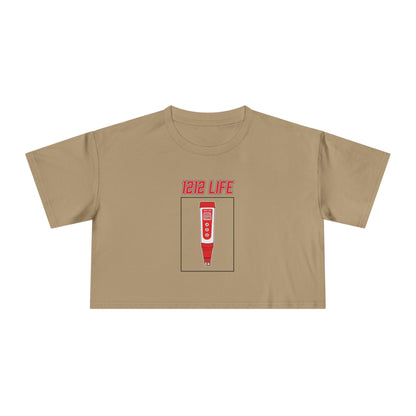 1212 LiFE Women's Red pH Pen Tribute Crop Top