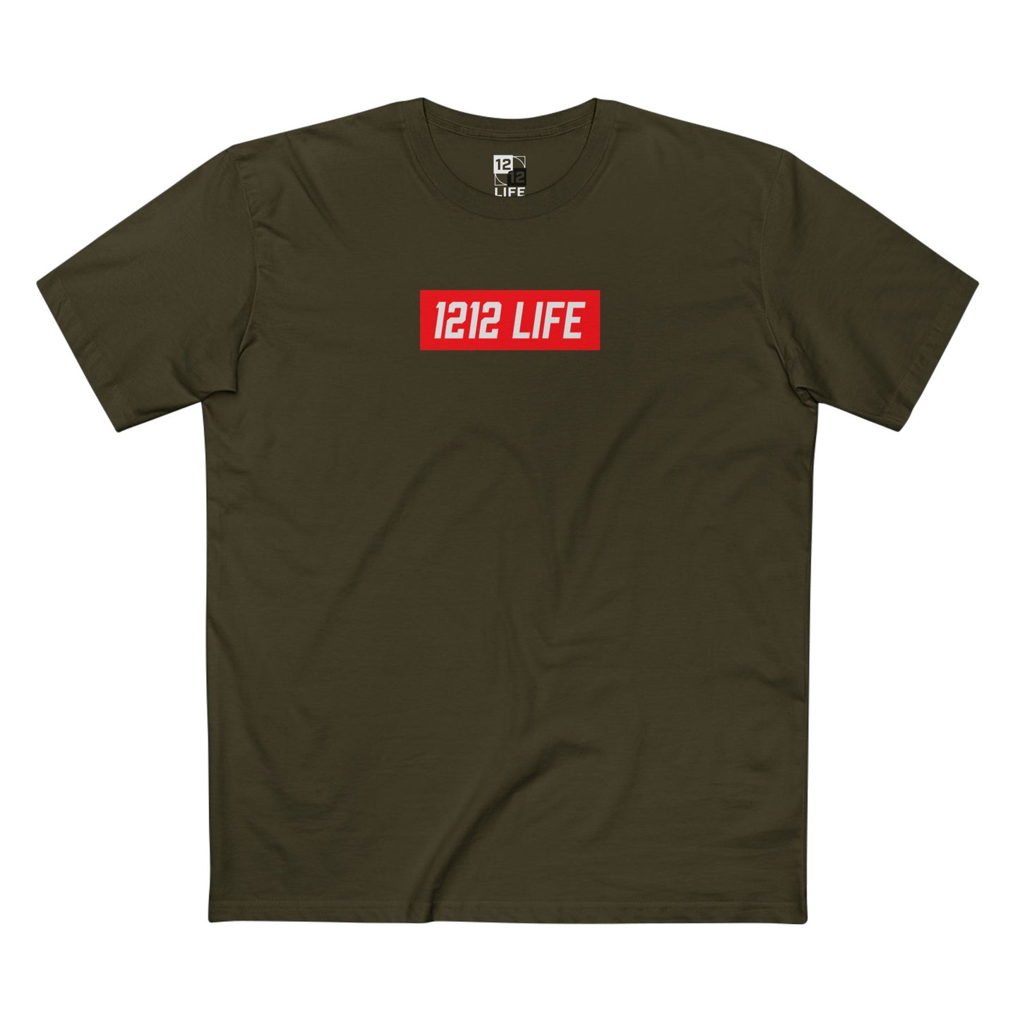 1212 LiFE Red Box Logo Tee